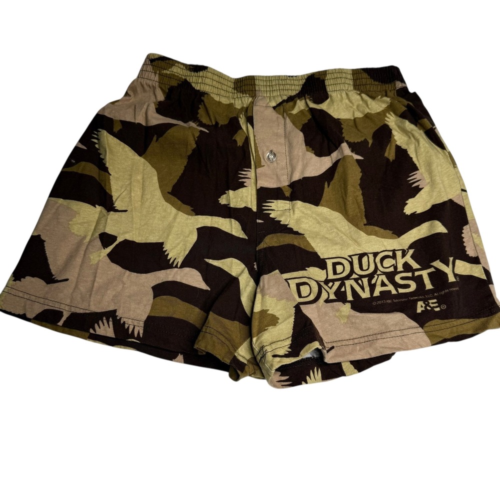 Duck Dynasty Camo Boxer Briefs Men's Size M Elastic Waist Button‎ Fly